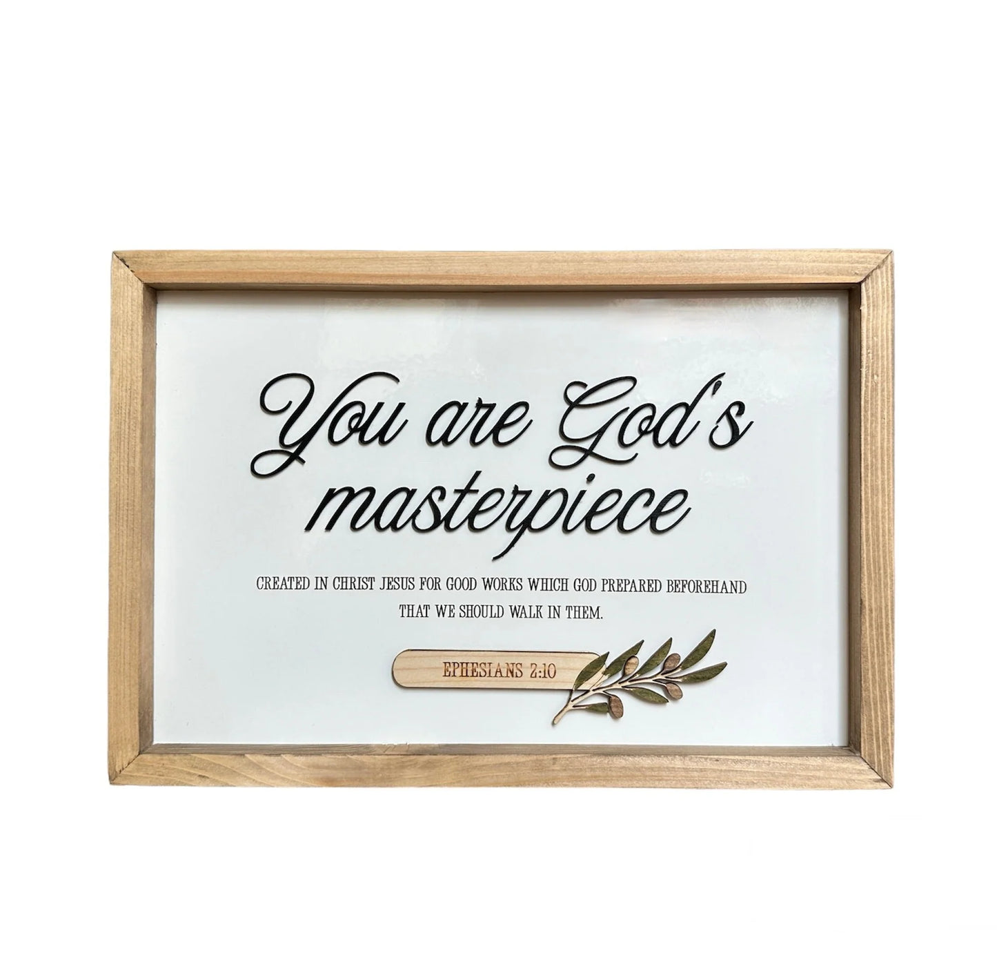 You Are God's Masterpiece Plaque
