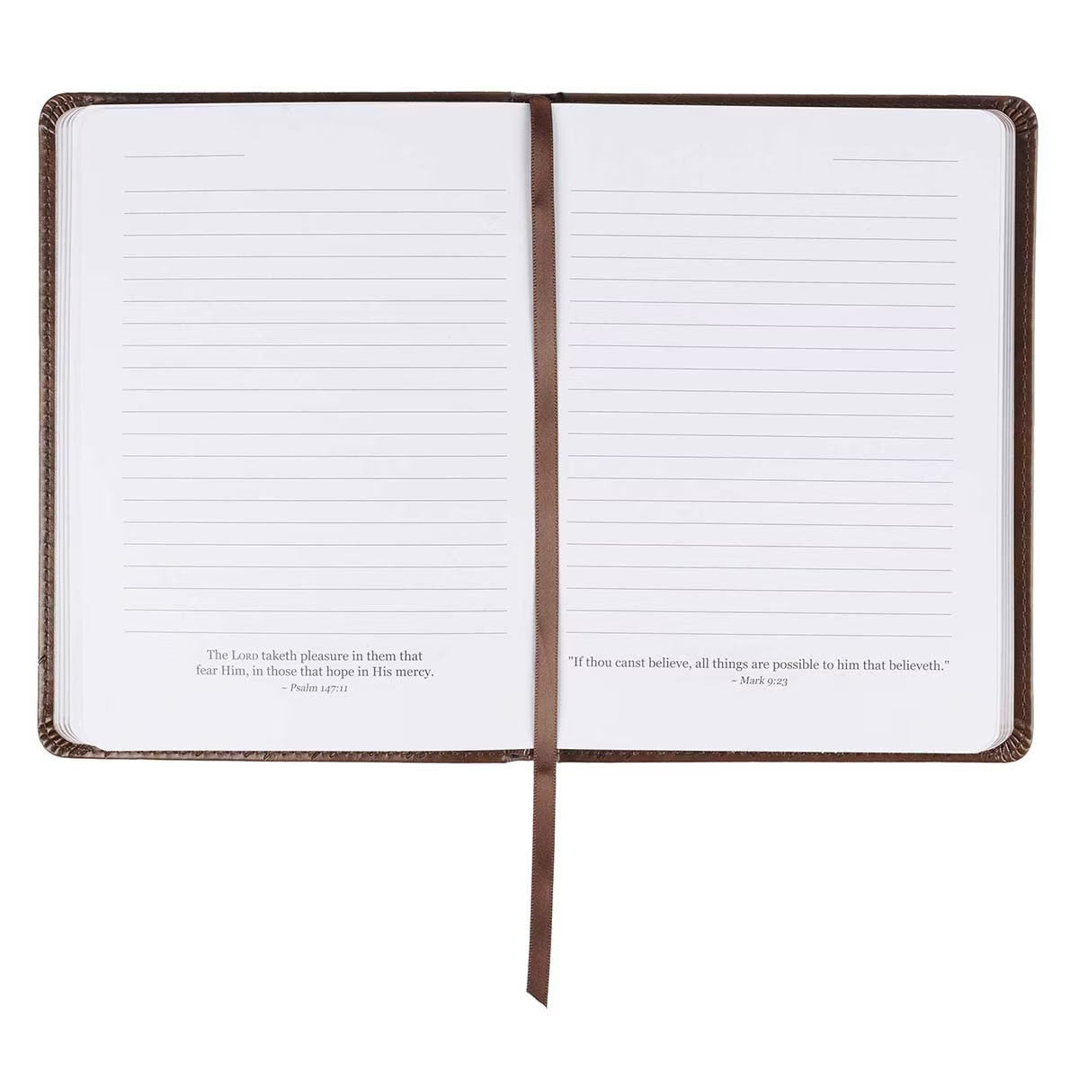 I Know the Plans Brown Handy-size Faux Leather Journal - Jeremiah 29:11