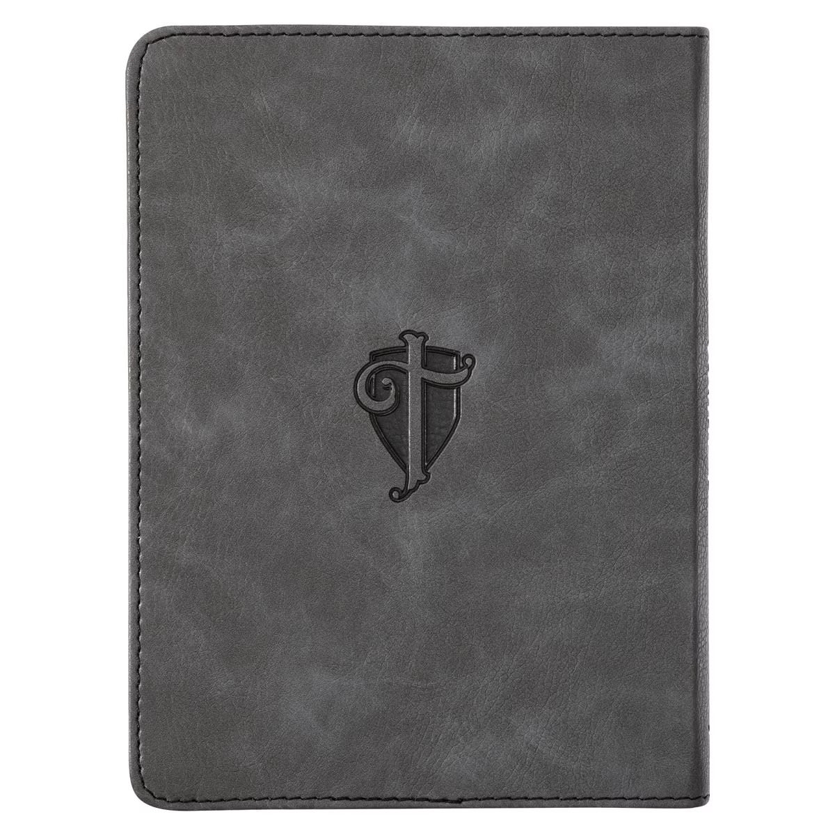 Trust in the LORD Grey Faux Leather Handy-sized Journal - Proverbs 3:5