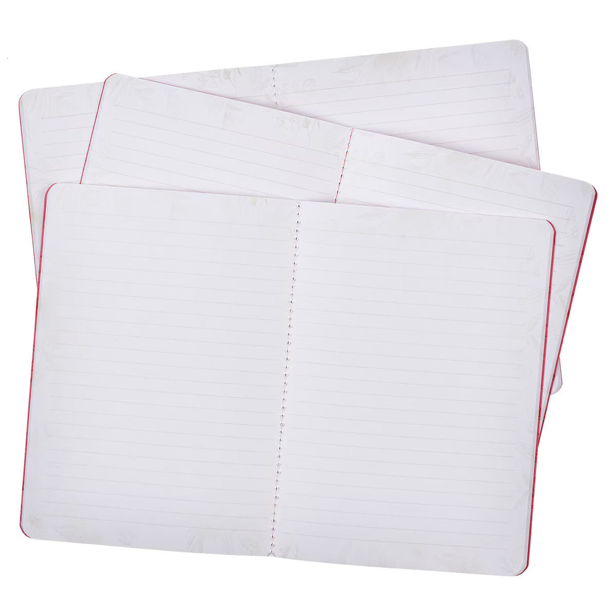 Walk by Faith Berry Pink Floral Large Notebook Set - 2 Corinthians 5:7