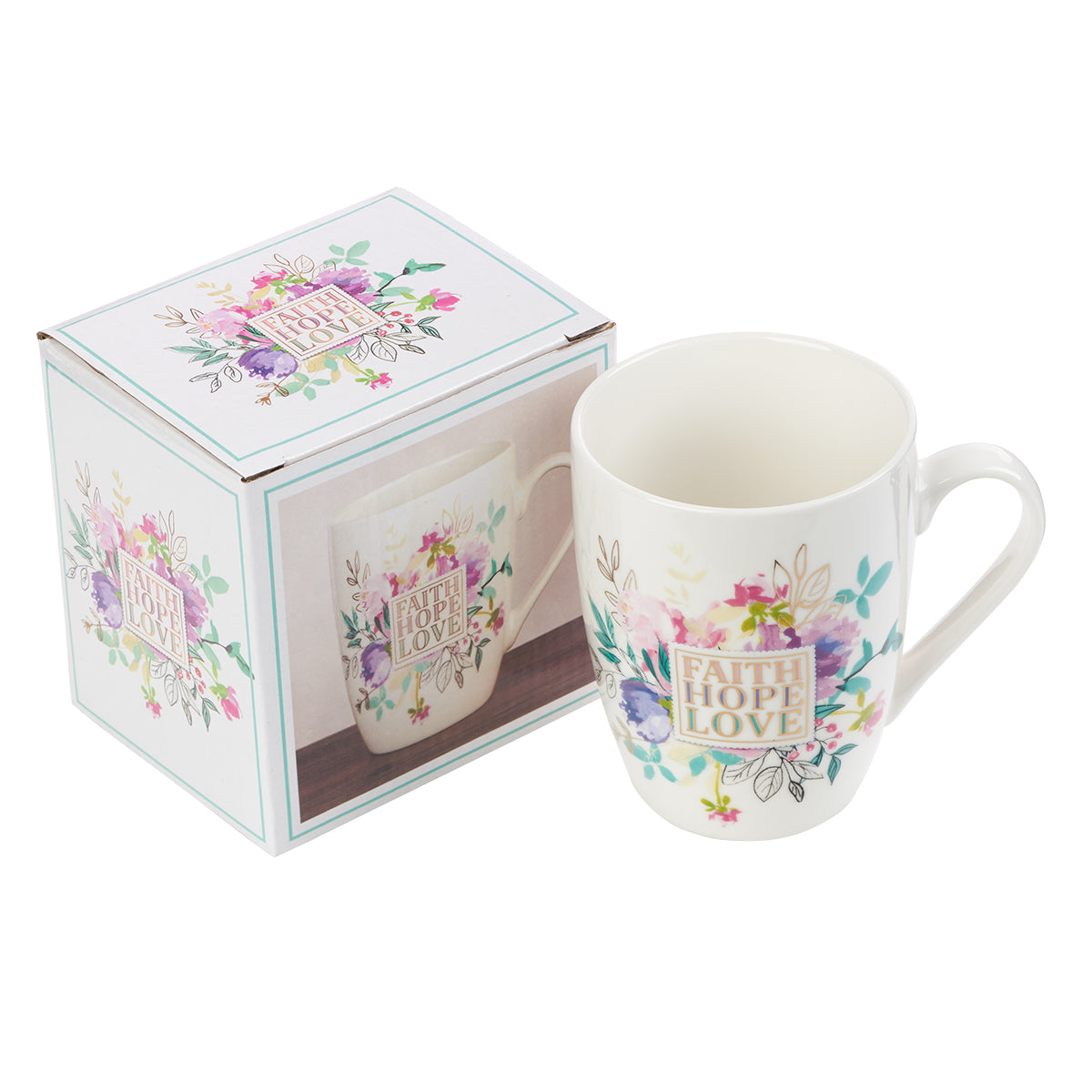 Faith Hope Love Ceramic Coffee Mug - The Amazing Grace Co