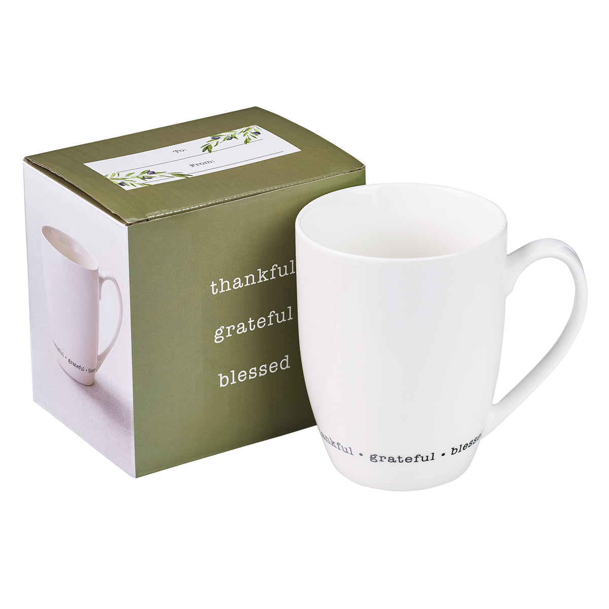 Thankful Grateful Blessed Coffee Mug