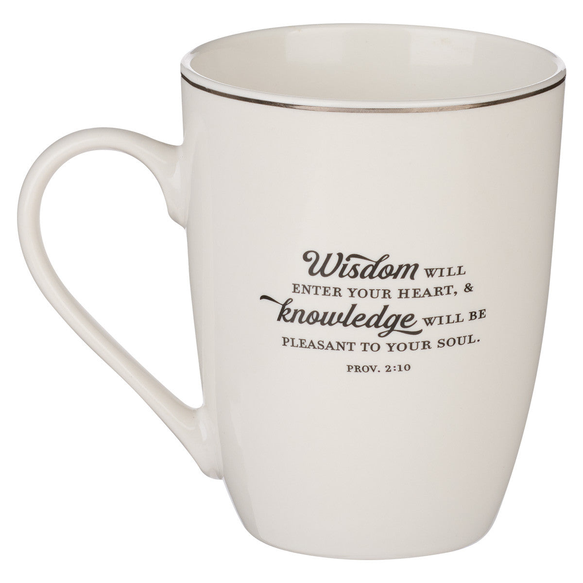 Teach Love Inspire Black and White Ceramic Mug