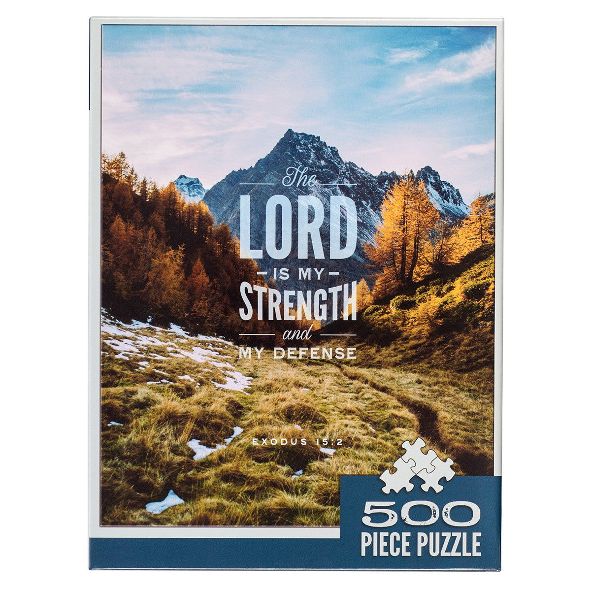 Strength & Defence Mountain Top 500-piece Jigsaw Puzzle - Exodus 15:2