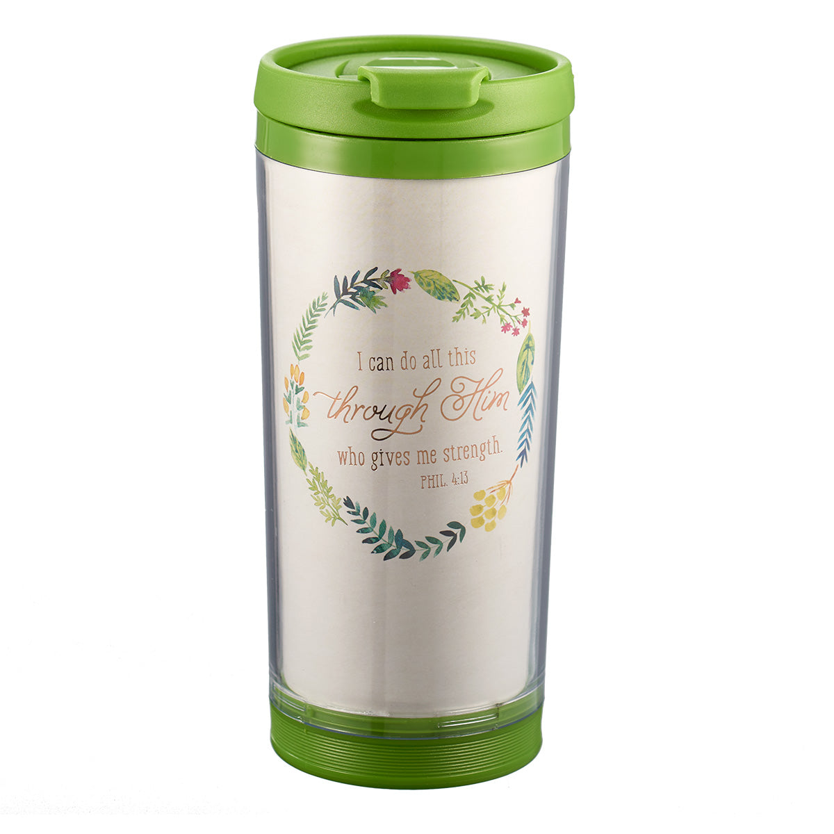 I Can Do All This Polymer Travel Mug - Philippians 4:13 - The Amazing Grace Co