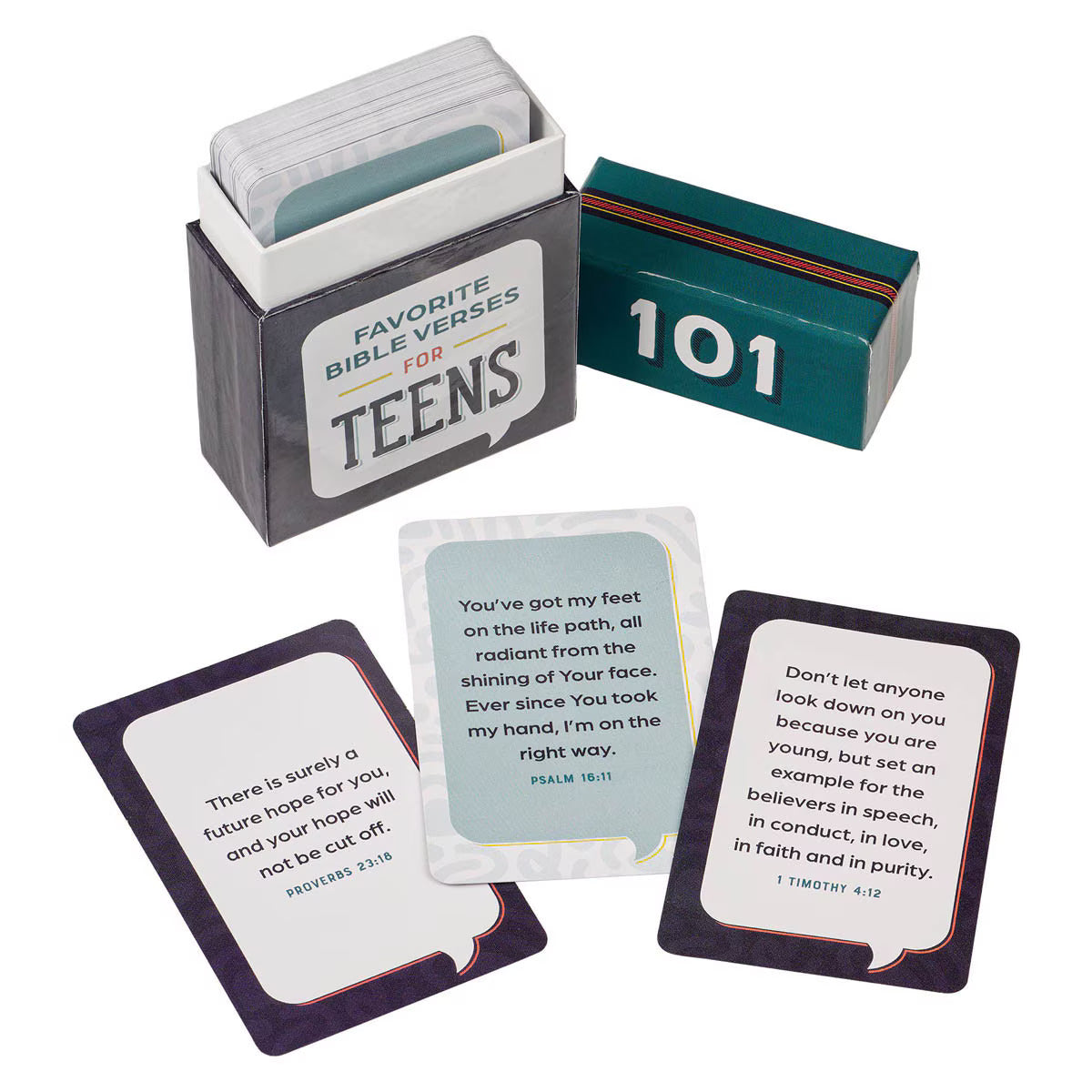 101 Favourite Bible Verses for Teens Teal and Blue Box of Blessings