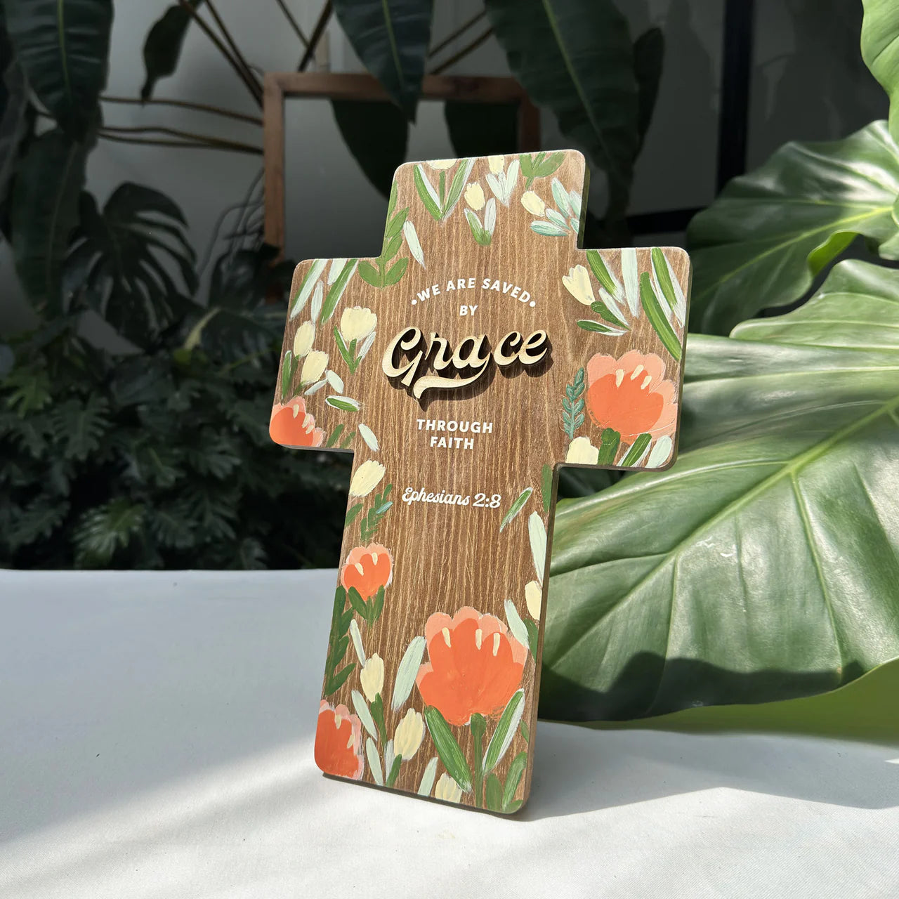 Saved By Grace Cross