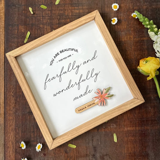 You Are Beautiful Plaque