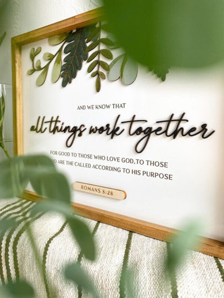 All Things Work Together Plaque (website exclusive)