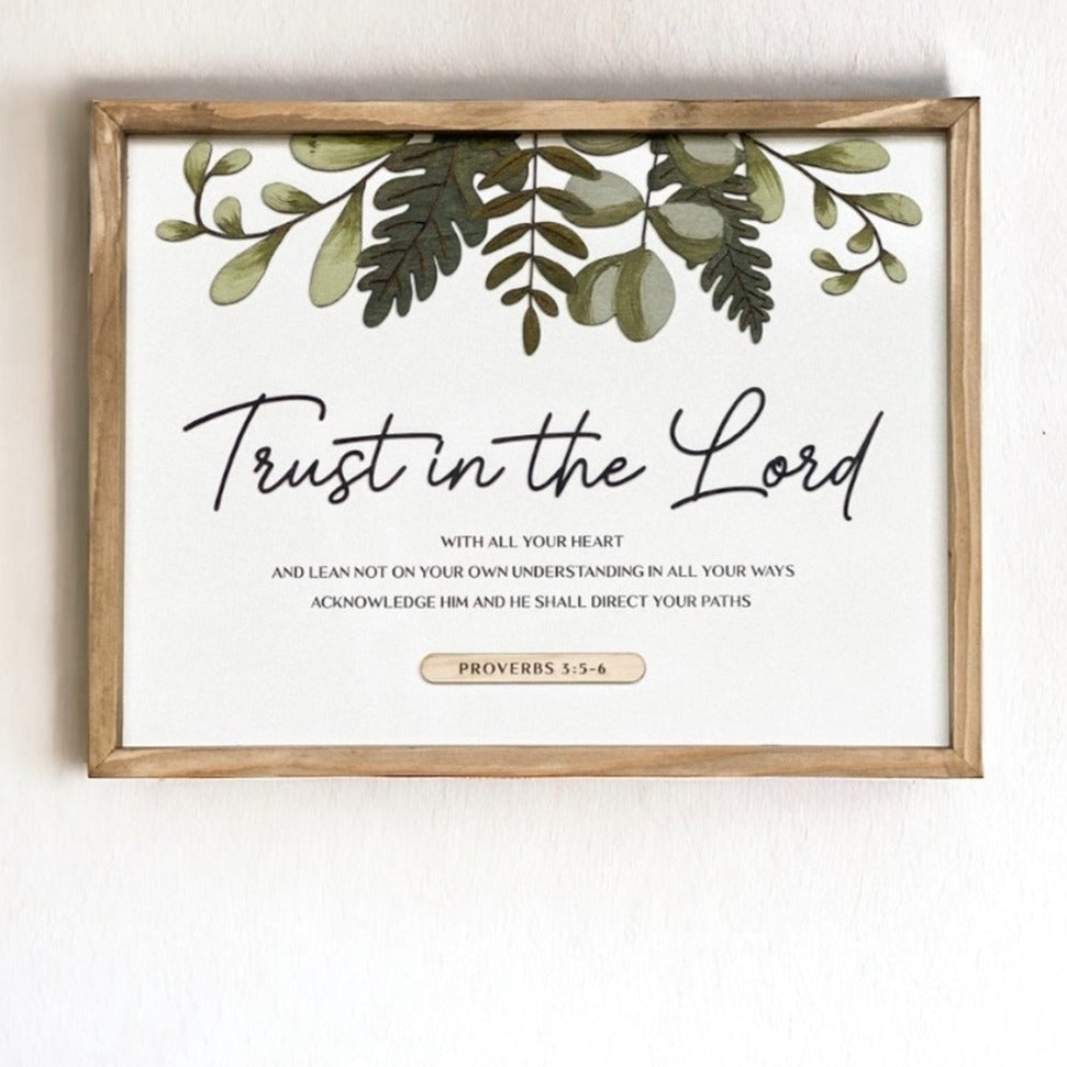 Trust In The Lord Plaque (website exclusive)