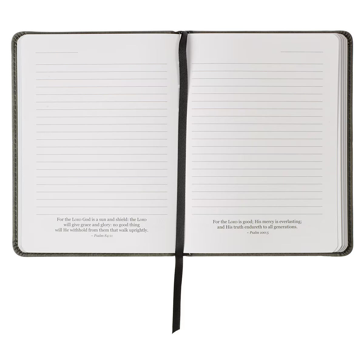 Trust in the LORD Grey Faux Leather Handy-sized Journal - Proverbs 3:5
