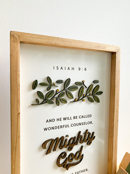 Mighty God Plaque