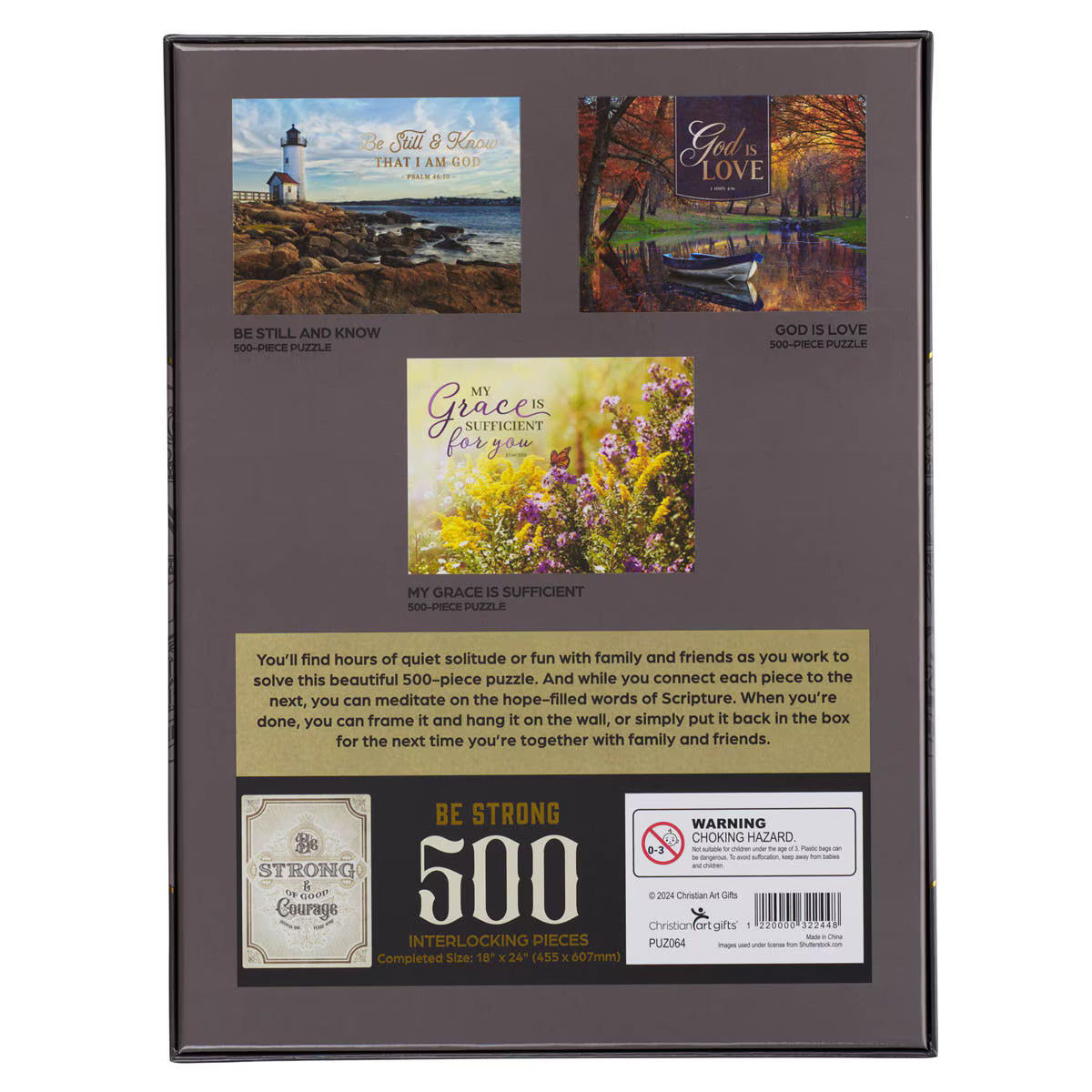 Be Strong and of Good Courage 500-piece Jigsaw Puzzle - Joshua 1:9