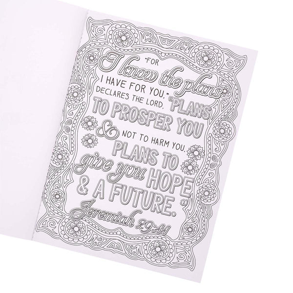 I Know the Plans I Have for You Colouring Book for Adults - Jeremiah 29:11 - The Amazing Grace Co