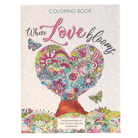 Where Love Blooms Colouring Book for Adults - The Amazing Grace Co