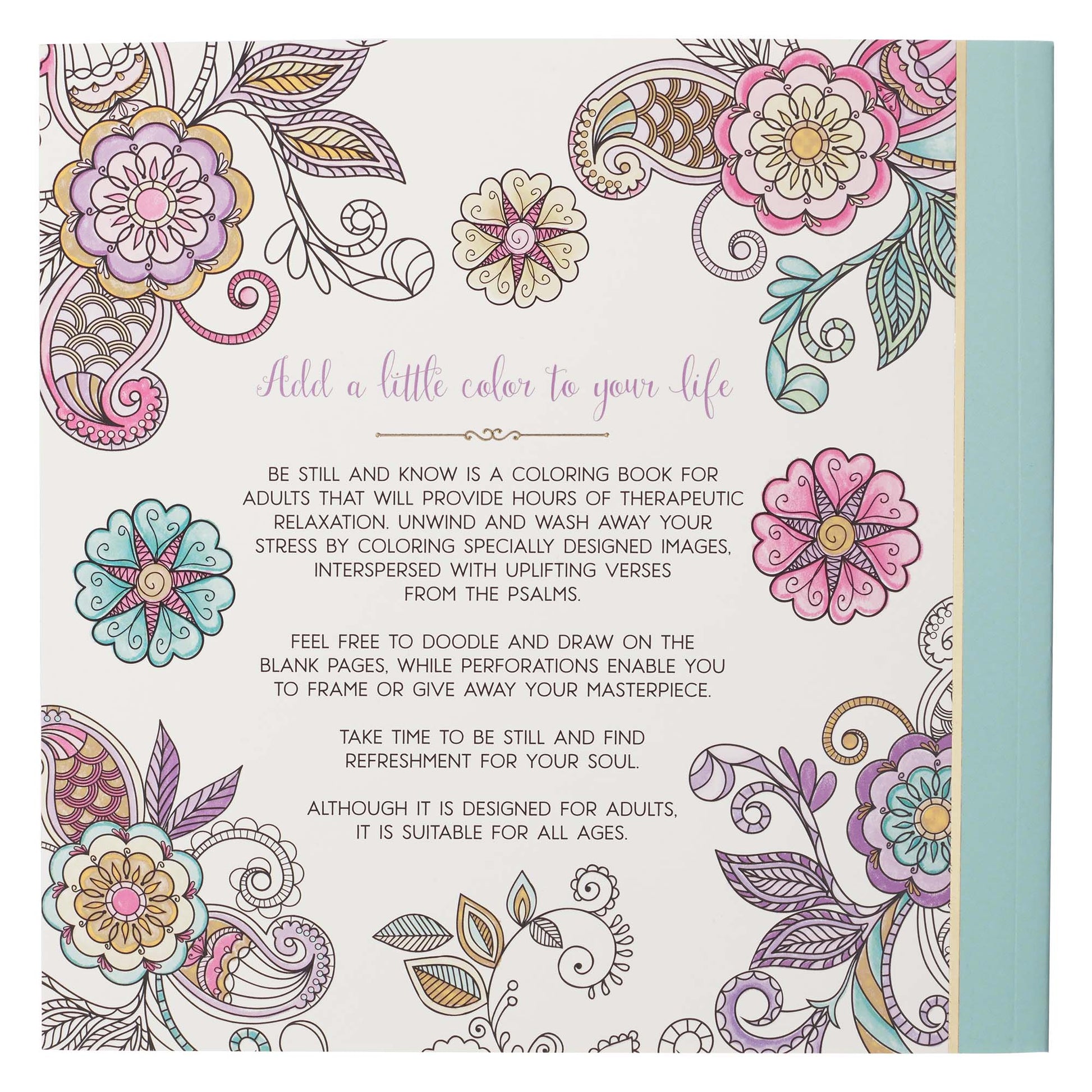 Be Still & Know Inspirational Adult Colouring Book - The Amazing Grace Co