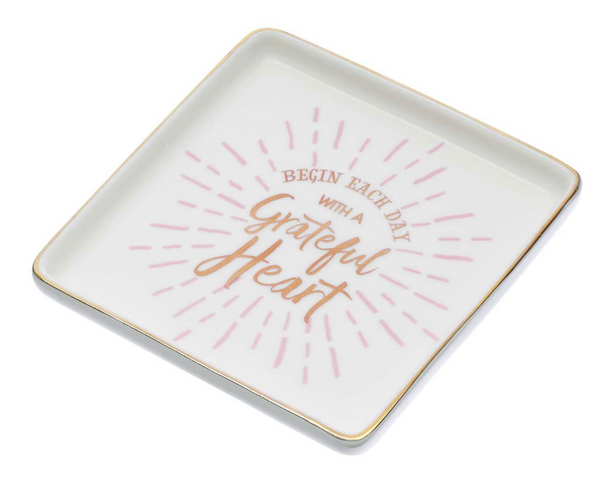 Grateful Heart Ceramic Trinket Tray - The Amazing Grace Co