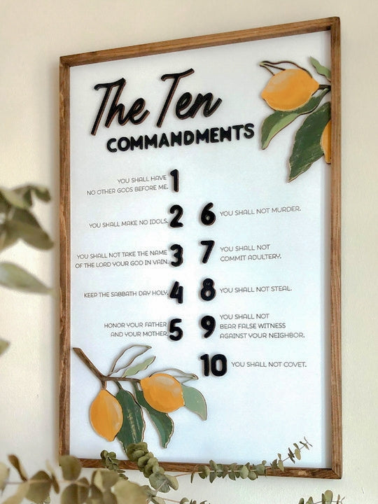 The Ten Commandments Medium Plaque (website exclusive)