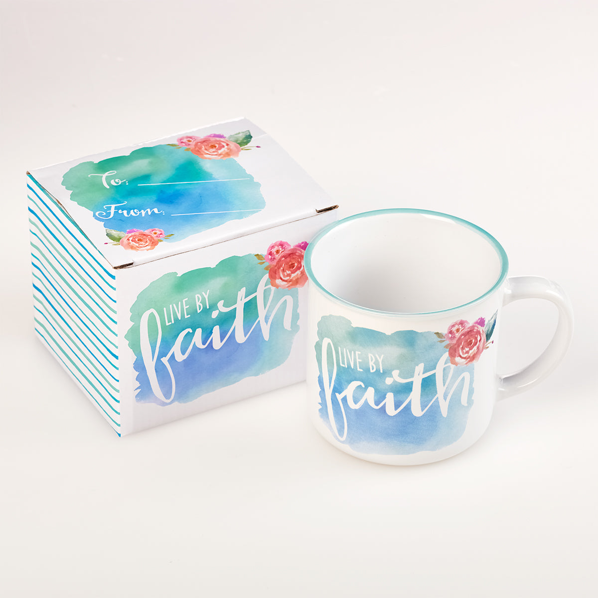 Live By Faith Coffee Mug - The Amazing Grace Co