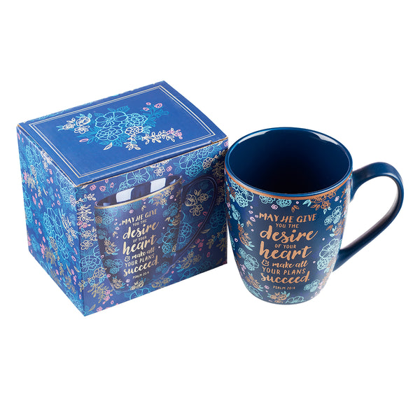 Desire of your Heart Coffee Mug - Psalm 20:4 - The Amazing Grace Co