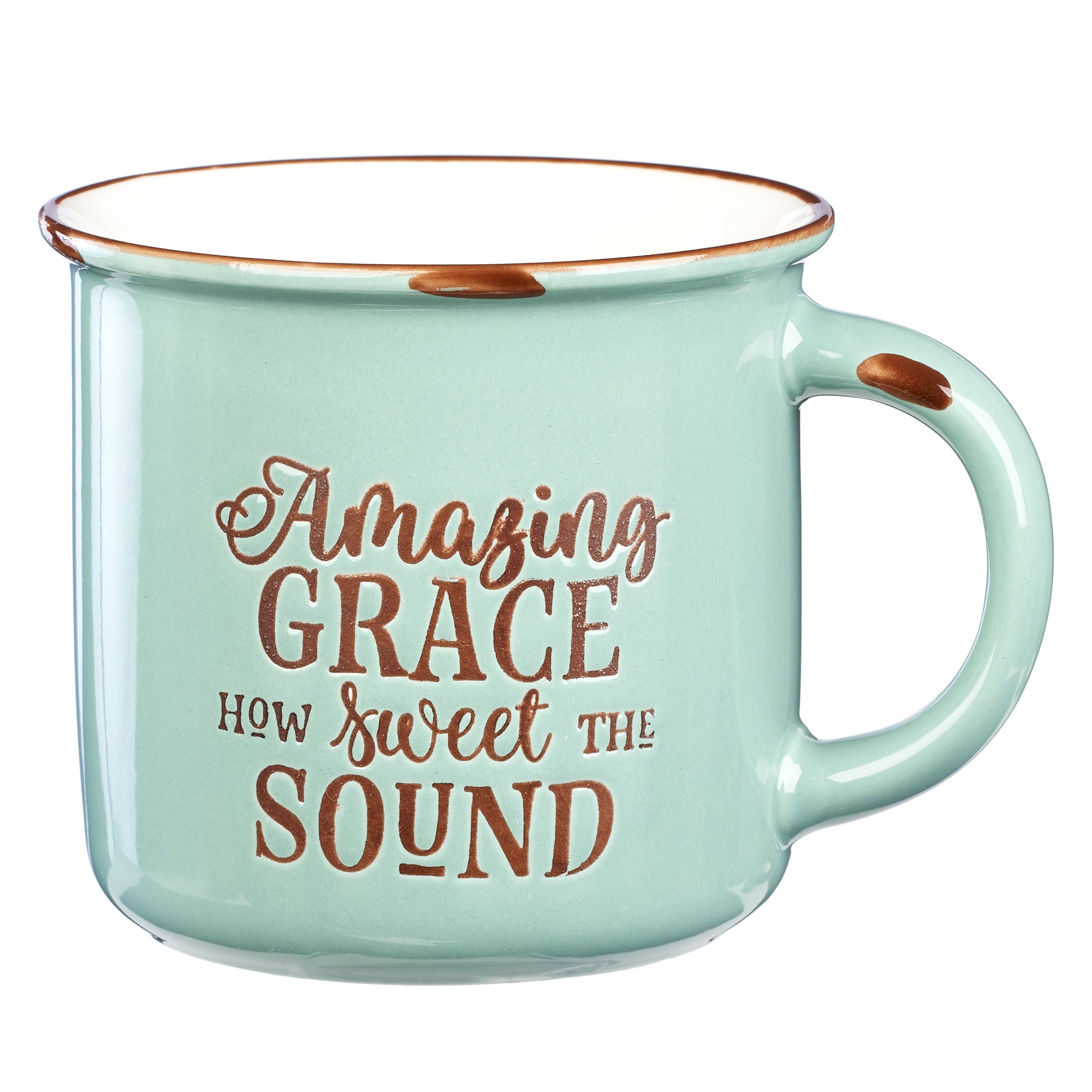 Amazing Grace Green Camp Style Coffee Mug - The Amazing Grace Co