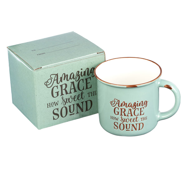 Amazing Grace Green Camp Style Coffee Mug - The Amazing Grace Co