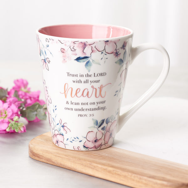 Trust in the Lord Coffee Mug - Proverbs 3:5 - The Amazing Grace Co