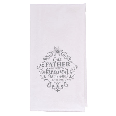 Our Father Tea Towel - Matthew 6:9 - The Amazing Grace Co